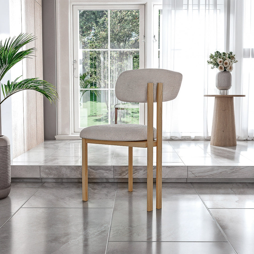 כסא לפינת אוכל דגם אמלפי - צבע עץ בהיר