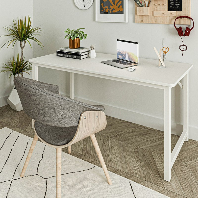 שולחן מחשב מעוצב דגם רומא - צבע לבן 160 ס״מ